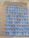 Gros lot timbres anciens Marianne bleus 65c oblitérés étude philatélie France