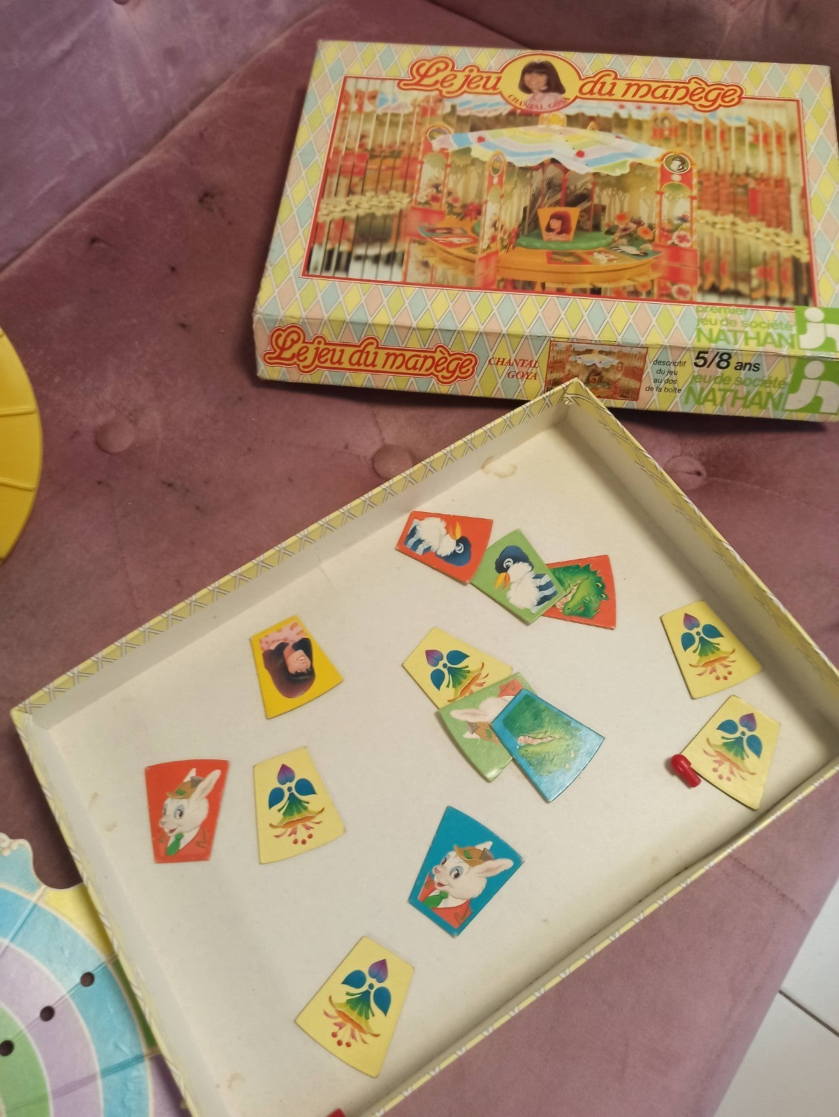 Jeu de société vintage Chantal Goya Le Jeu du Manège années 80 rétro Nathan