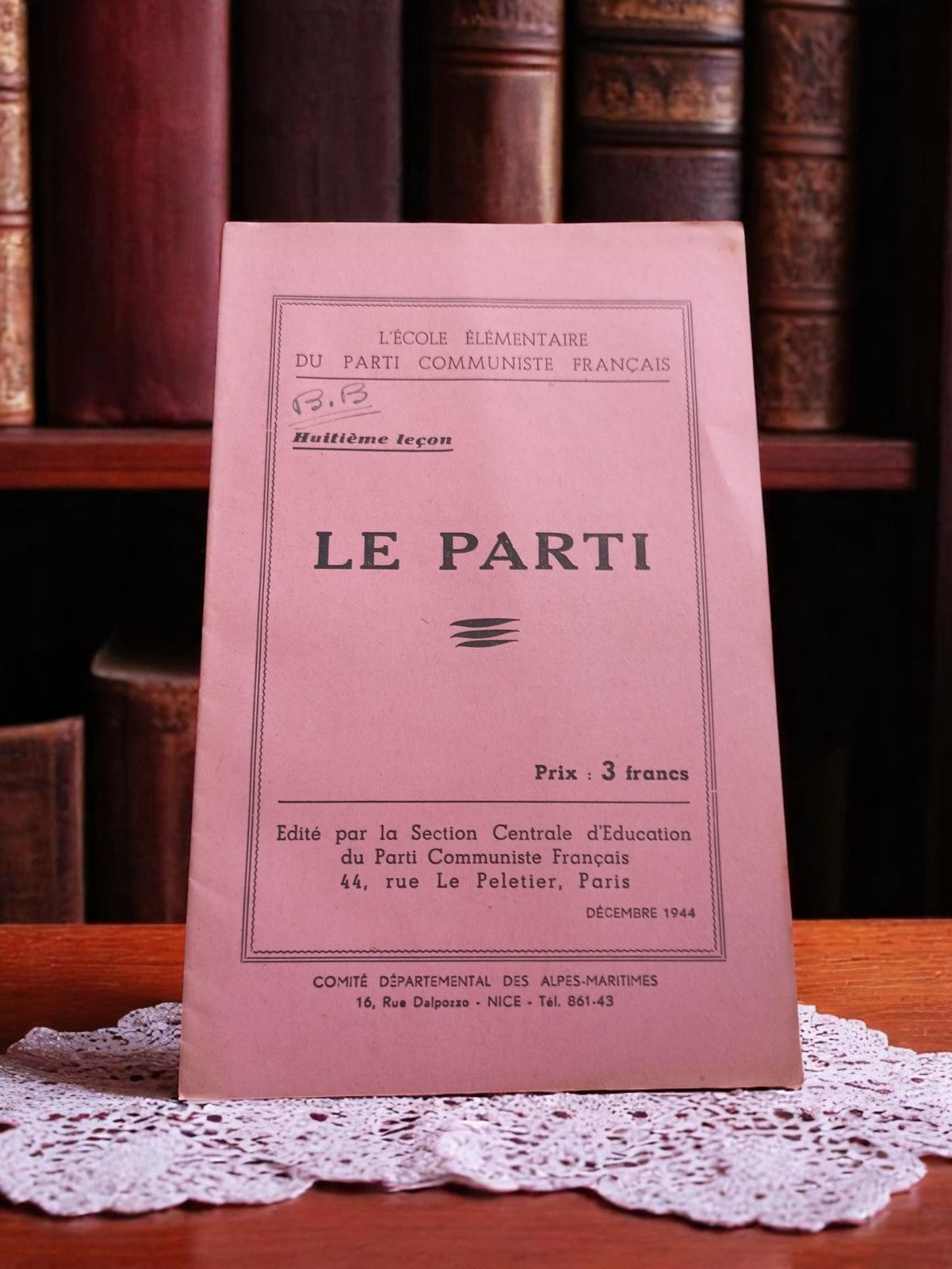 Livret propagande communiste école 1944 ancien brochure Parti PCF
