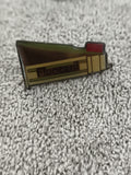 Pin's publicitaire vintage FluoCaril tube dentifrice rétro badge (Ref 6)