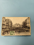 Carte postale ancienne Ostende Avenue Léopold Kursaal timbre Belgique