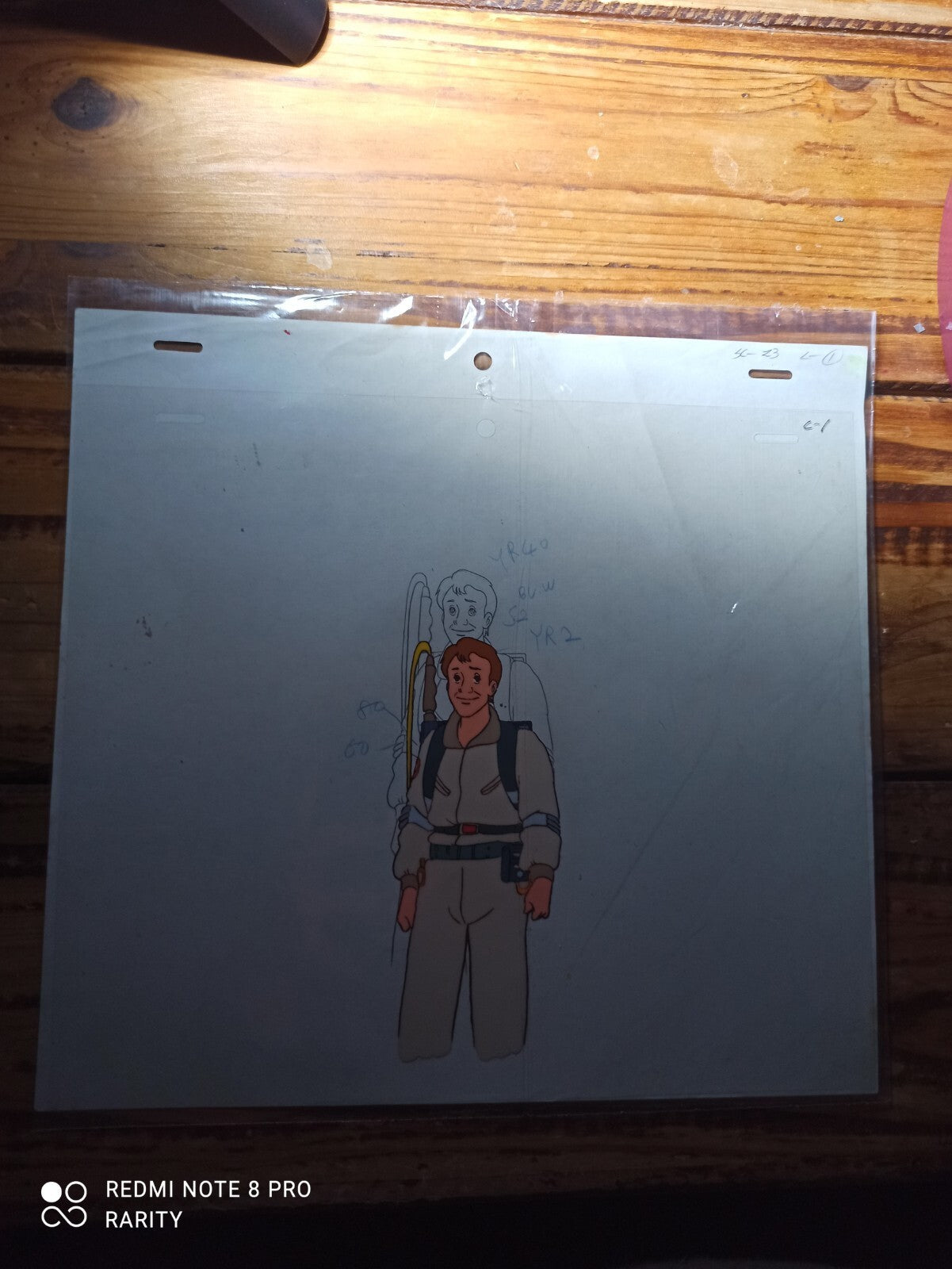 Celluloïd dessin animé Ghostbusters vintage, animation cel SOS Fantômes rare