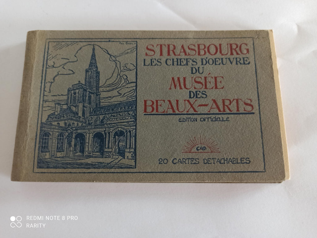 Livret Strasbourg Musée des Beaux-Arts 20 cartes détachables CAP Orridene