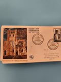 Lettre Premier Jour Abbaye de Jumièges 1954 FDC Philatélie cachet Paris