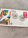Lettre FDC Europa 1958 Strasbourg Premier Jour timbre France philatélie ancien
