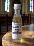 Mignonnette Pastis Janot 45% vintage rétro 50ml Provence bouteille alcool