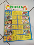 Journal jeunesse MICHA 12/1986 vintage illustré calendrier 1987 rare rétro