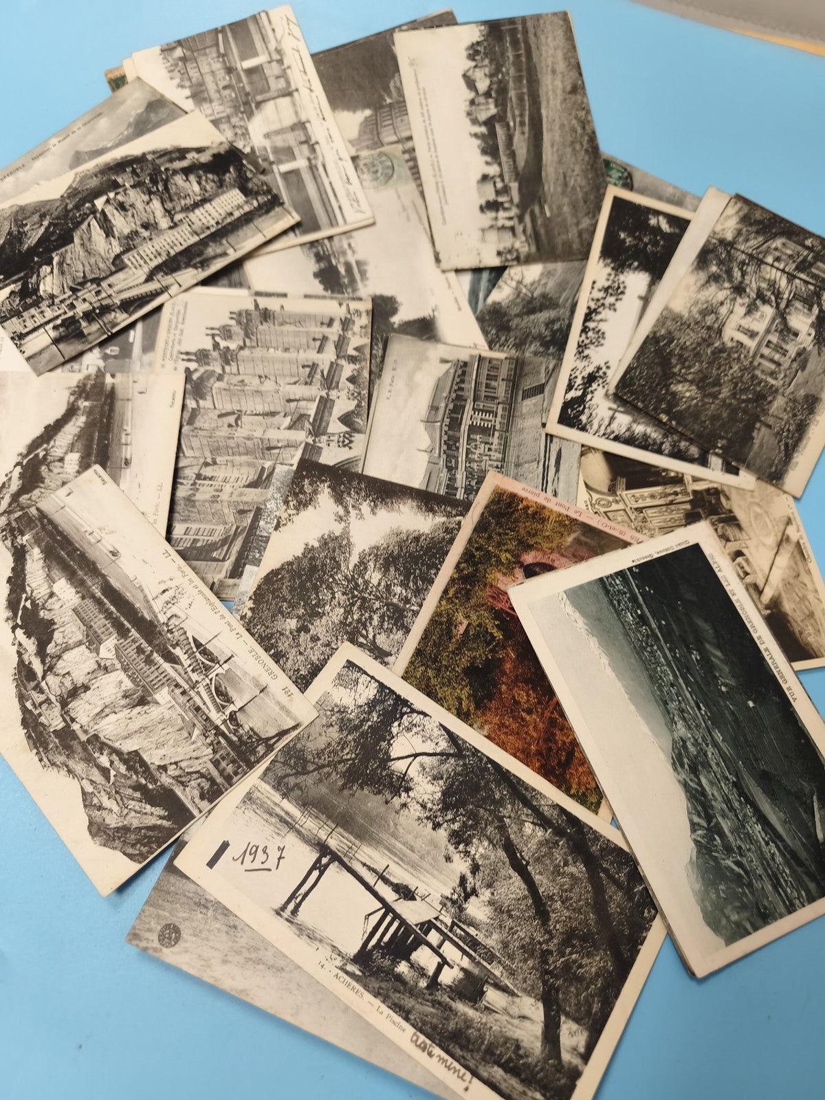 Lot cartes postales anciennes CPA divers paysages France et Europe vintage