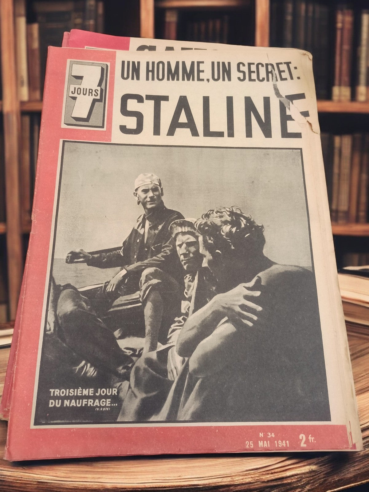 Magazine 7 Jours n°34 1941 ancien presse rétro Staline histoire vintage
