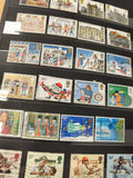 Lot anciens timbres oblitérés Angleterre thématiques illustrées collection vinta