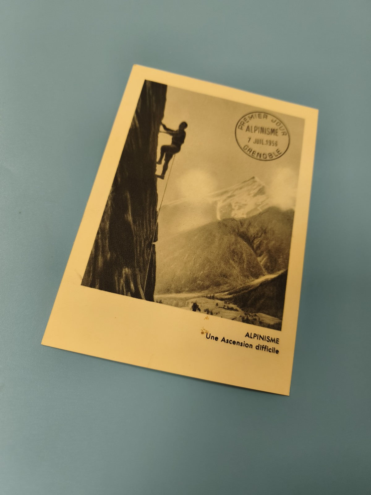 Enveloppe premier jour FDC Alpinisme Grenoble 1956 escalade montagne
