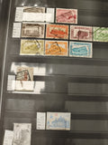 Timbres oblitérés Belgique architecture B chemin de fer lot philatélie