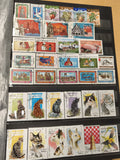 Lot de timbres poste variés Afghanistan animaux fruits thématiques couleurs vive