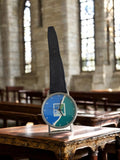 Montre publicitaire vintage Conseil Général Seine-Maritime à restaurer bleu