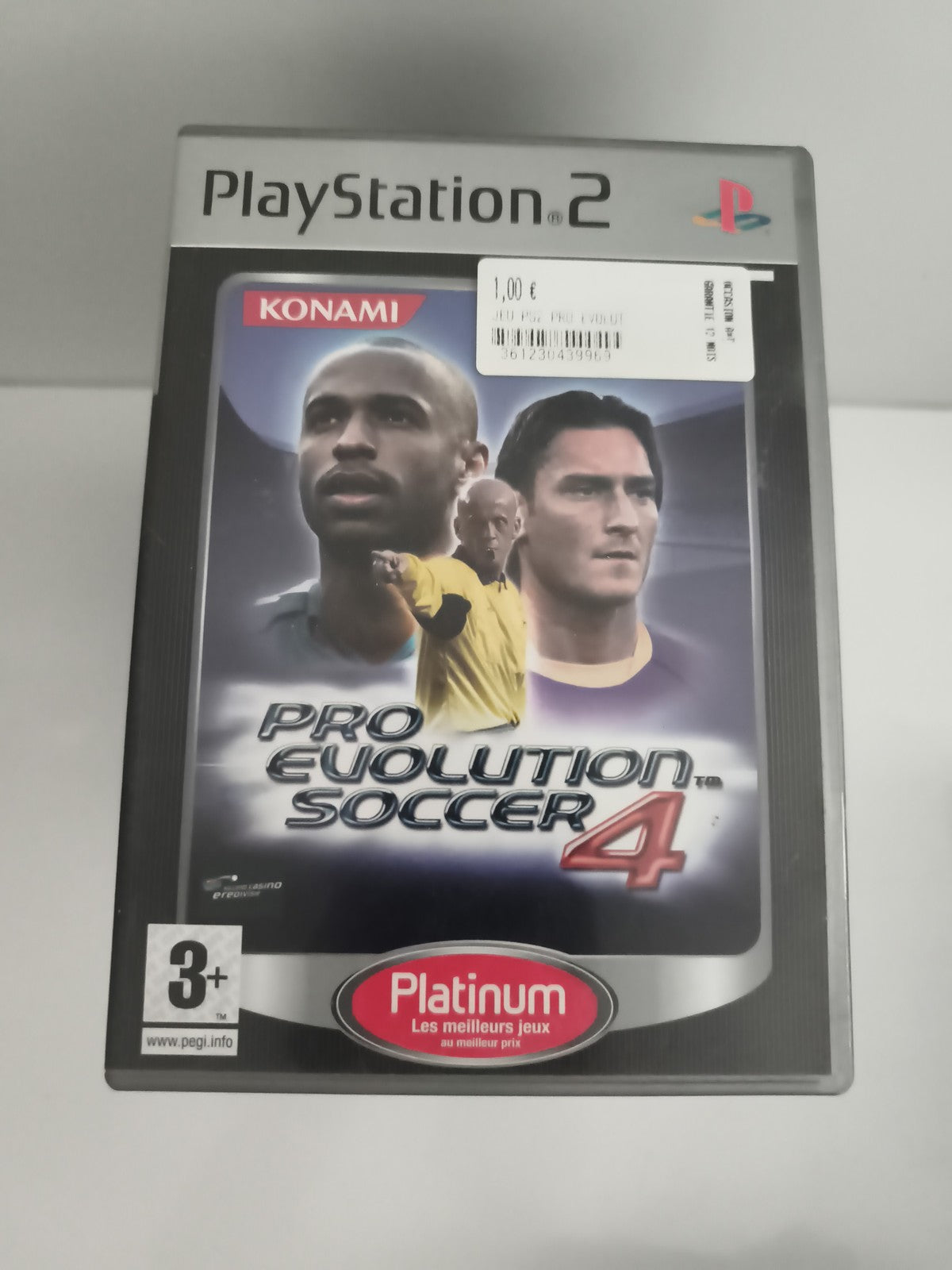 Jeu PlayStation 2 Pro Evolution Soccer 4 Platinum Konami foot PS2