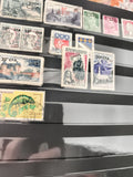 Timbres anciens France & colonies CFA oblitérés, thématiques, années 60/70