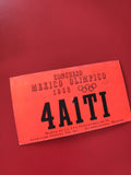 Carte radio concours Mexico Olimpico 1968 4A1TI rouge, inscription visible