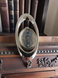 Montre pendentif femme Mortima vintage mécanique, cadran bleu, années 60-70