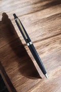 Stylo bille vintage Kreuzer Germany noir, finition métal, élégant rétro