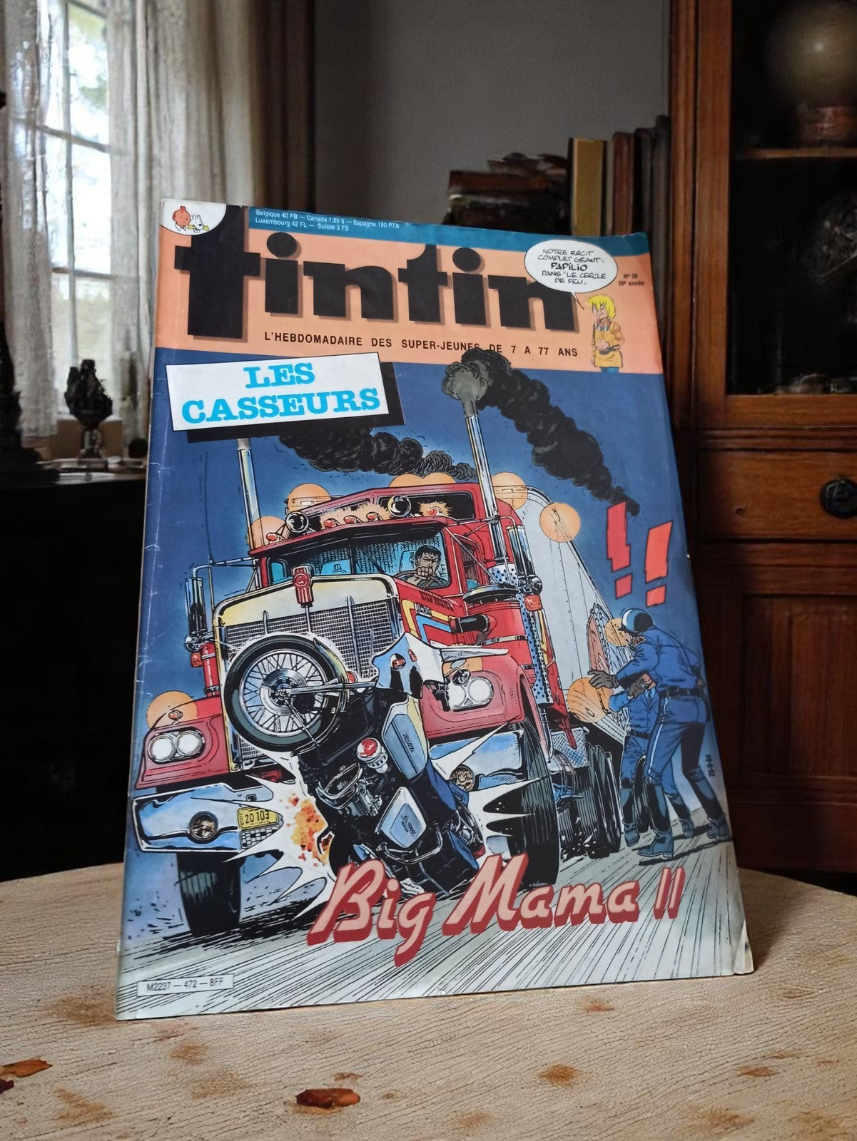 Magazine Tintin ancien n°39 Les Casseurs Big Mama II vintage édition collector