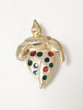 Broche ancienne vintage rétro fantaisie, bijou d?occasion pour collectionneur
