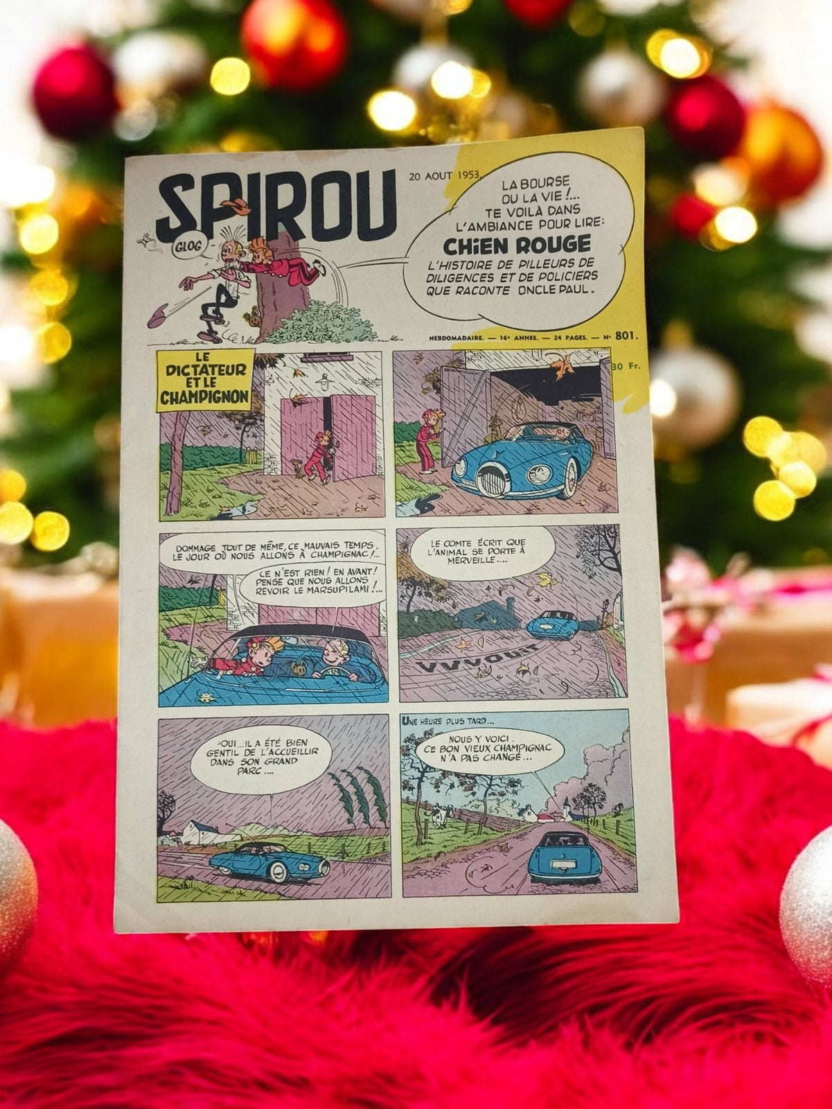 Magazine Spirou n°801 1953 ancien BD vintage rare édition hebdomadaire