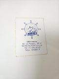 Ancien autocollant publicitaire CBA Marine rétro, grand format, collection vinta