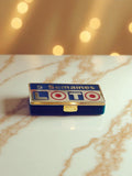 Pin's vintage émail LOTO 5 Semaines publicitaire rétro années 80