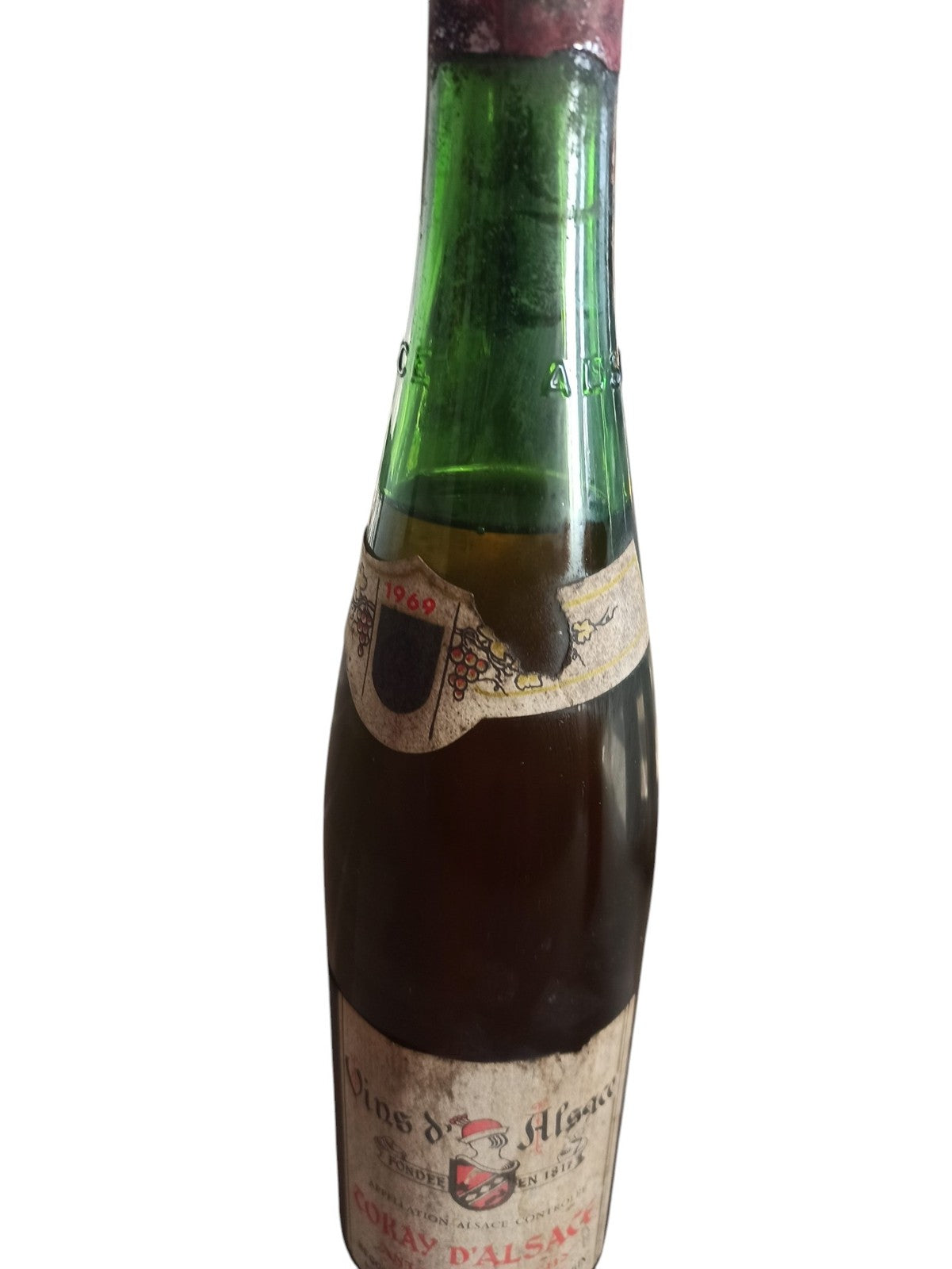 Bouteille vin Tokay d?Alsace 1969 ? étiquette d?origine ? Muscat