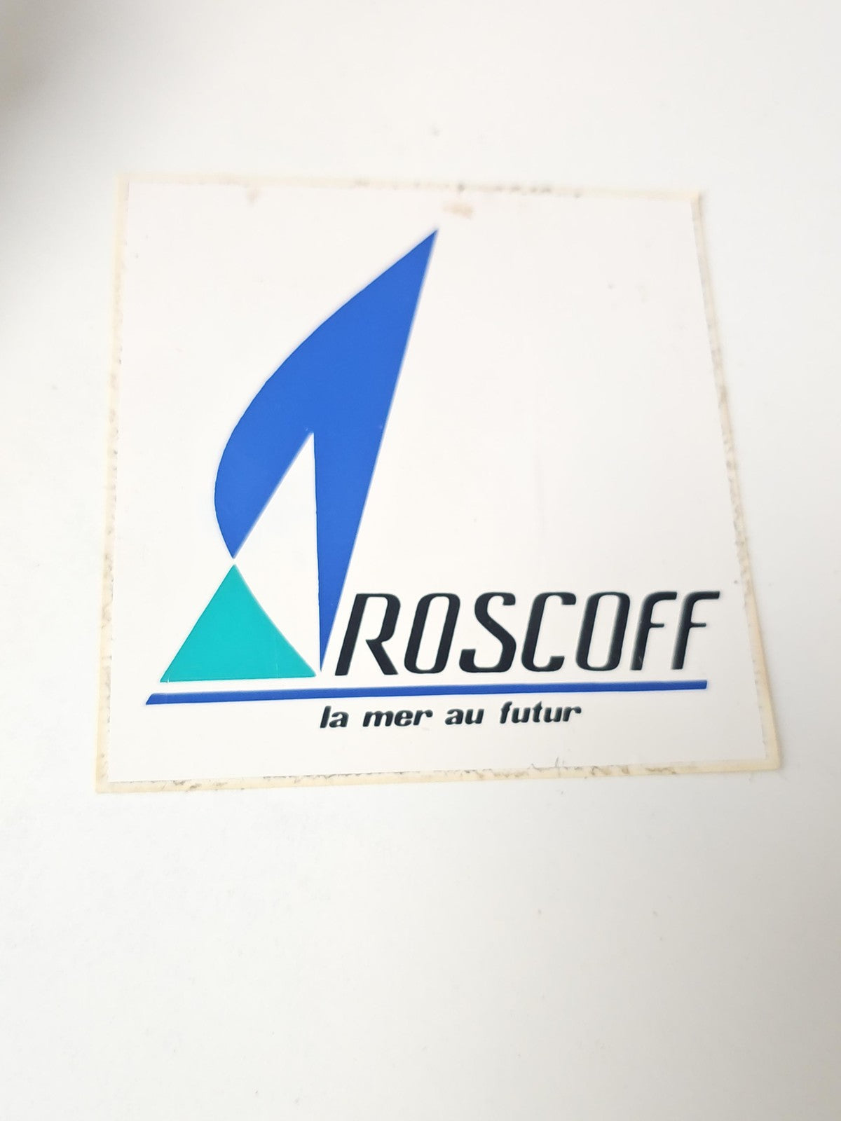 Vintage autocollant publicitaire ancien Roscoff grand format rétro collection