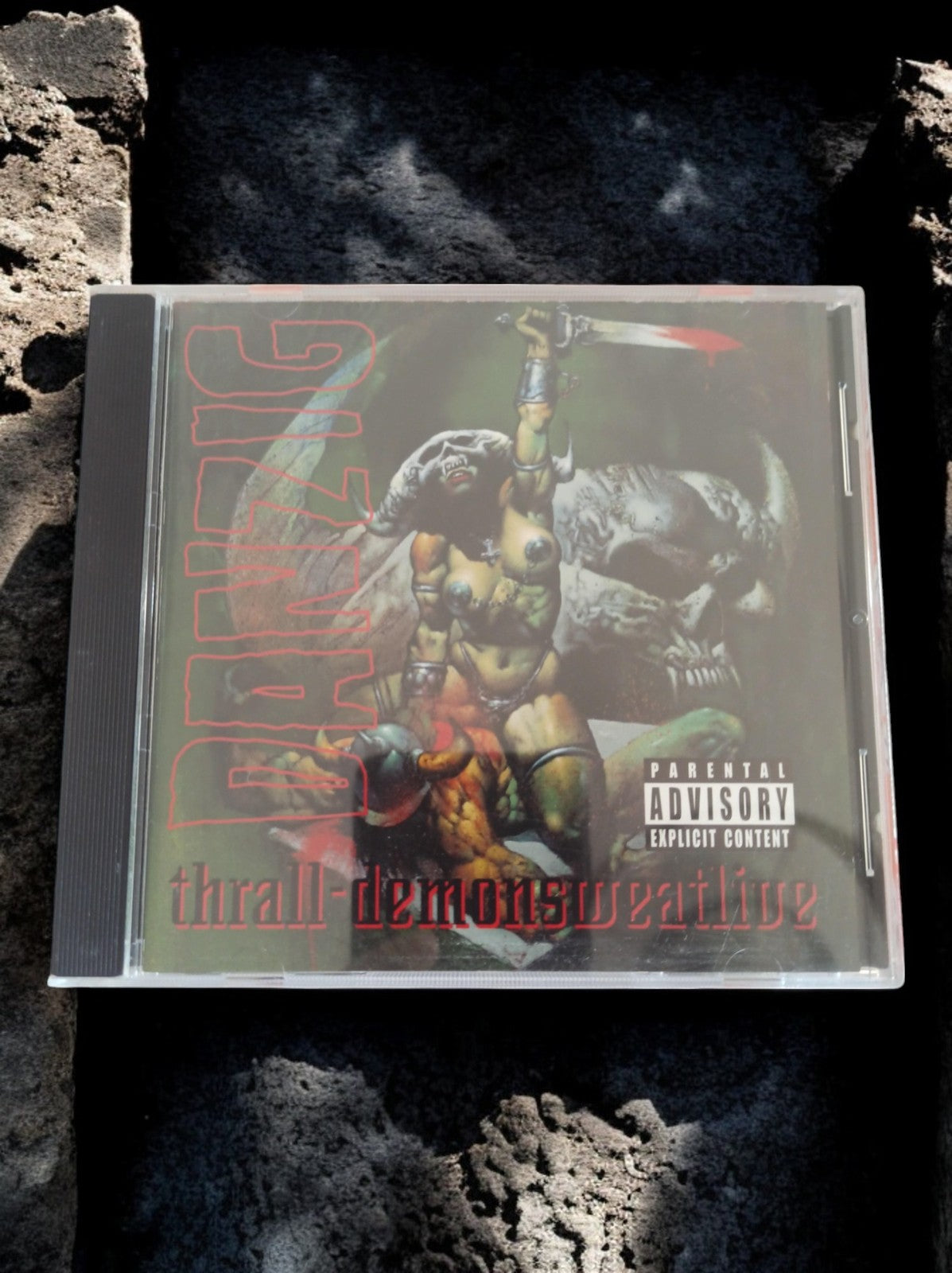 CD Danzig Thrall-Demonsweatlive édition live rare, pochette illustrée métal