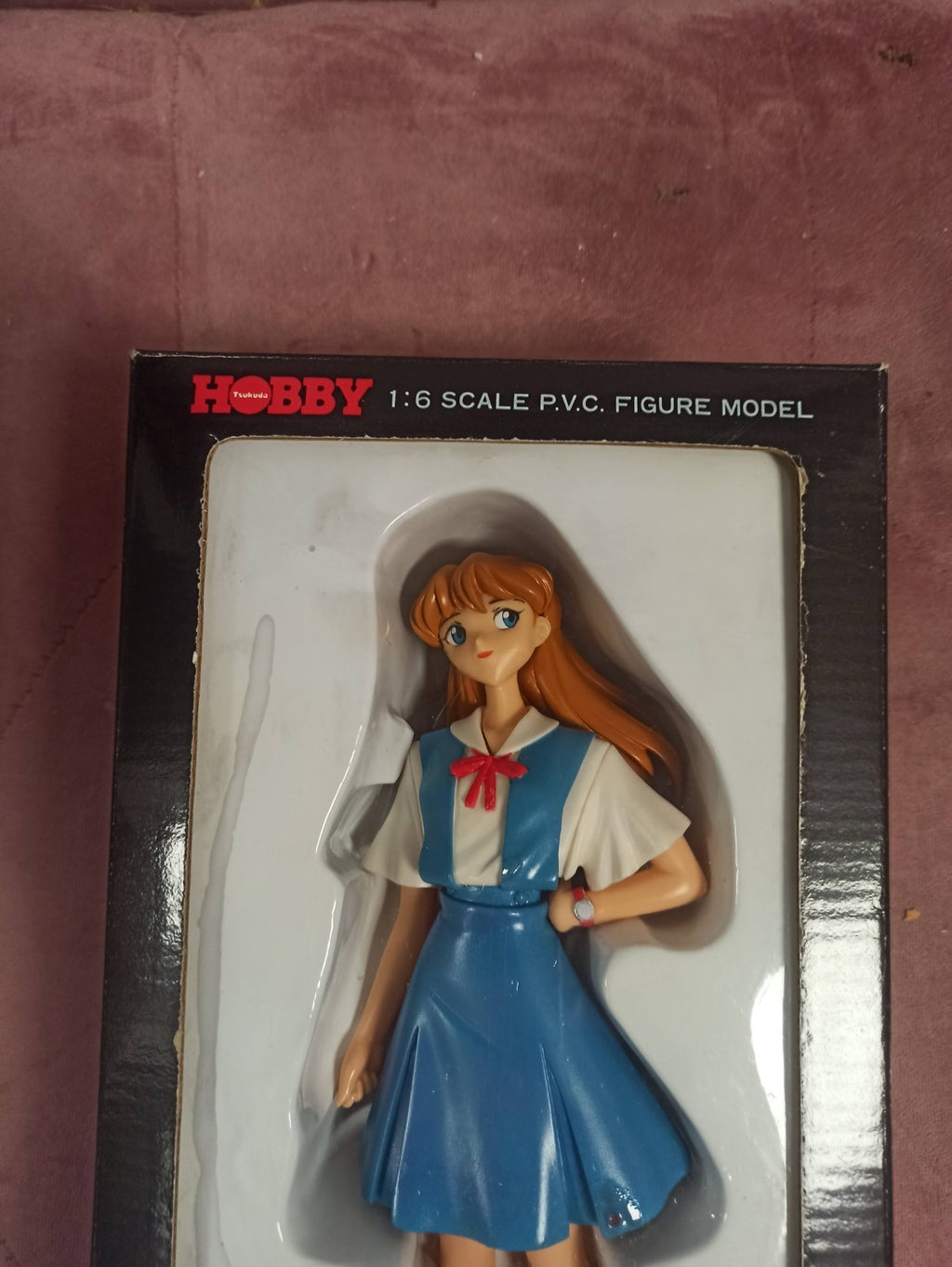 Figurine Asuka Langley Evangelion uniforme scolaire Hobby PVC 1/6 Japan anime