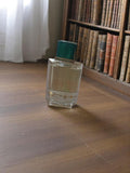 Miniature parfum vintage flacon ancien bouchon vert transparent déco rétro