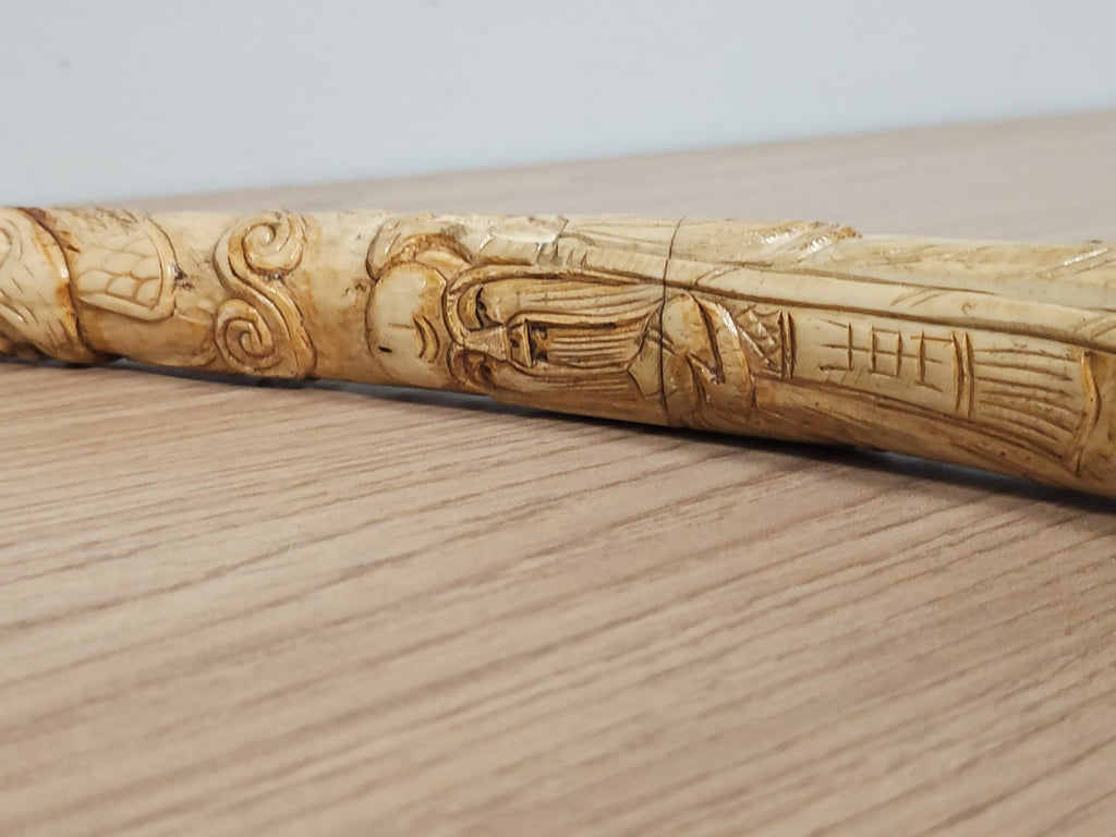 Grande pipe artisanale en os véritable pour fumeur, décoration ou usage quotidie