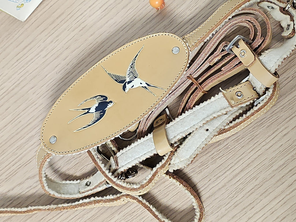 Harnais ancien Bébé Confort Nursery Leathers boîte d?origine rétro vintage