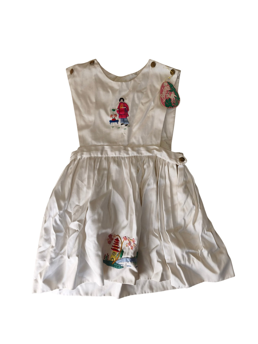 Robe enfant vintage années 60 ancienne mercerie deadstock rétro collection