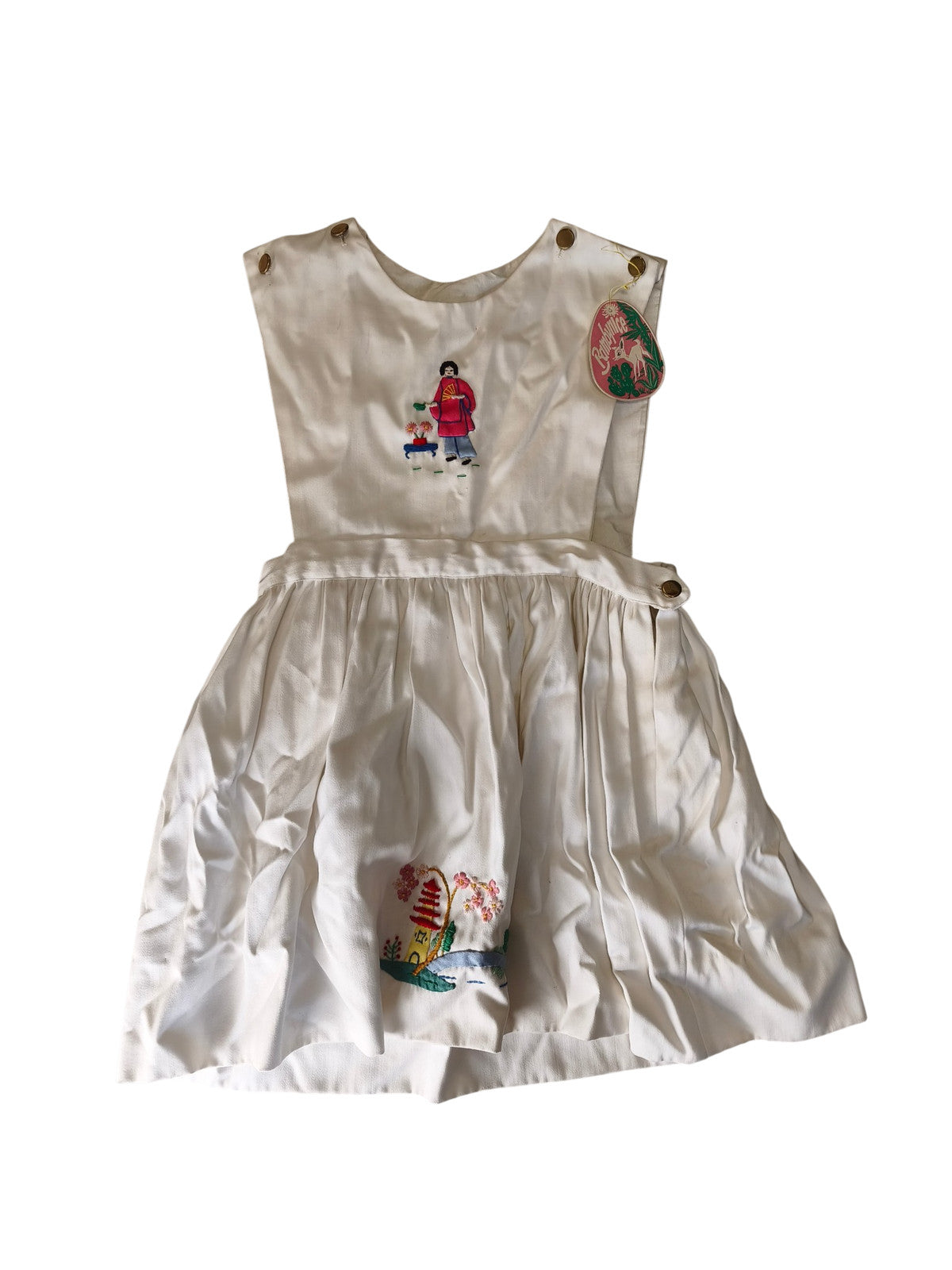 Robe enfant vintage années 60 ancienne mercerie deadstock rétro collection