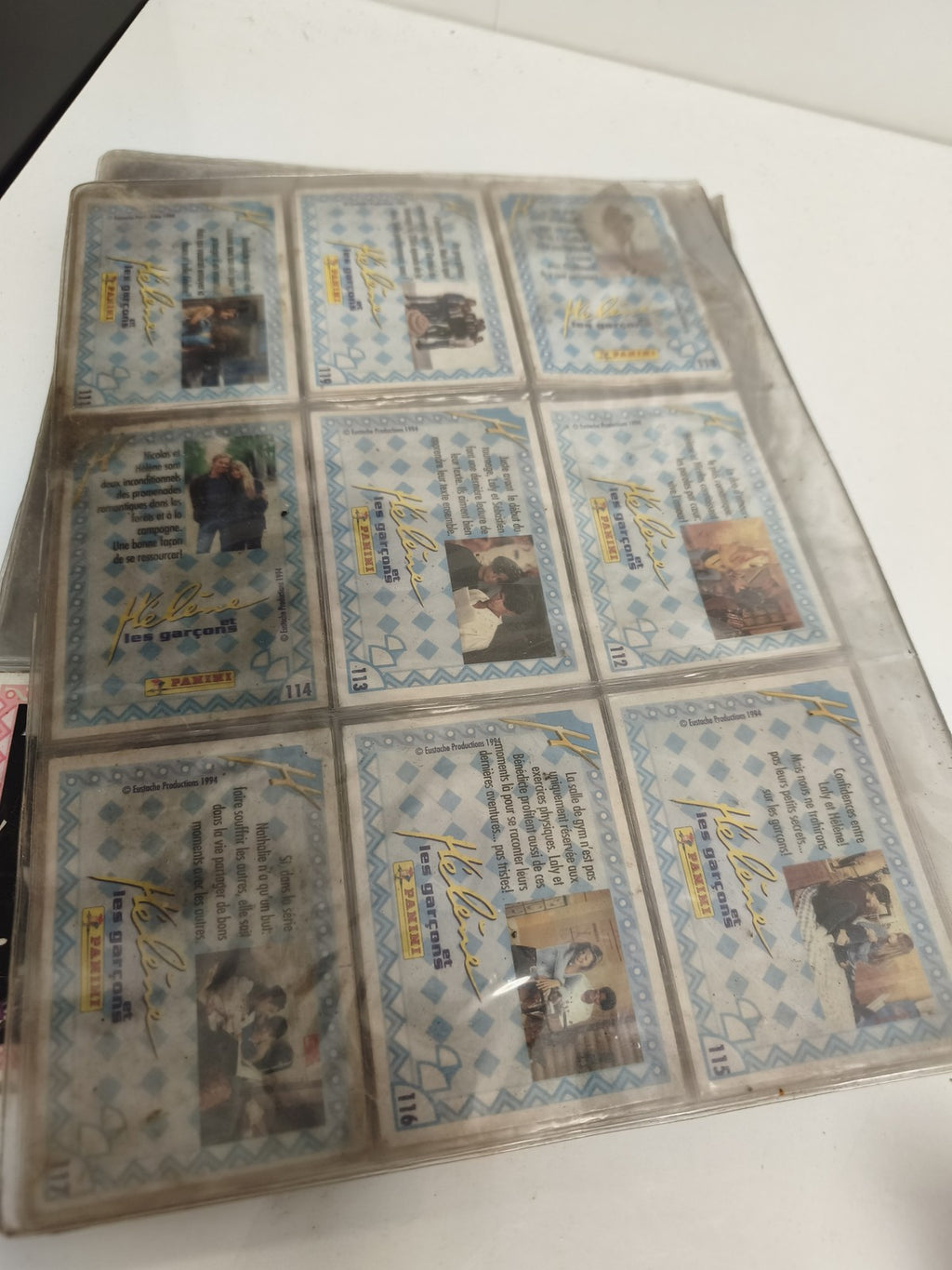 Lot vintage album Panini Hélène et les Garçons signé acteurs, collection rétro