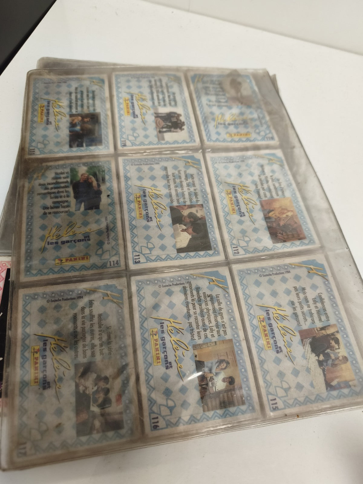 Lot vintage album Panini Hélène et les Garçons signé acteurs, collection rétro