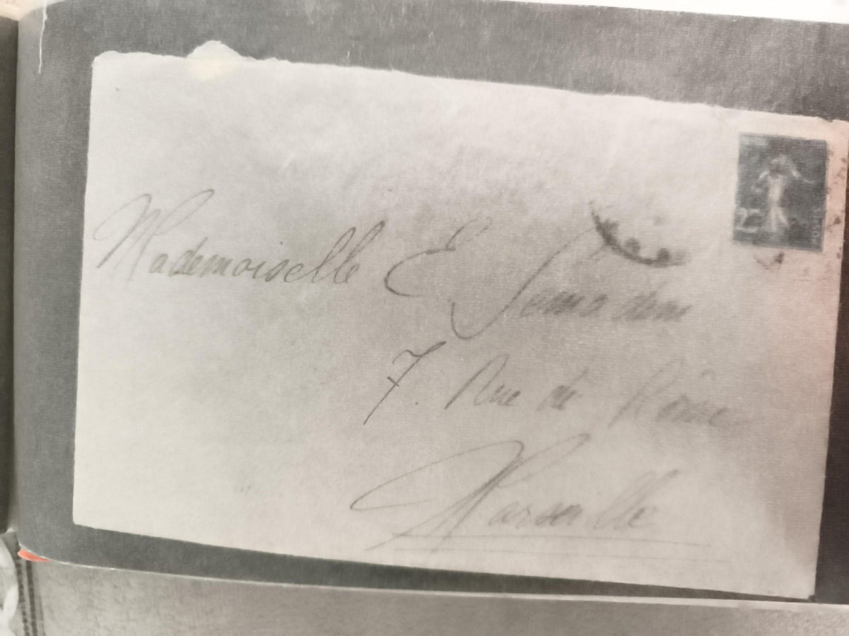 Lettre ancienne timbrée France oblitérée Marianne 2F manuscrite Marseille philat