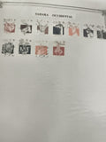 Timbres Sahara Occidental animaux oblitérés lot thématique philatélie