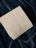 Serviette ancienne brodée monogramme J vintage années 1950 linge de maison rétro