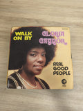Vinyle 45T Gloria Gaynor Walk On By / Real Good People pochette jaune MGM