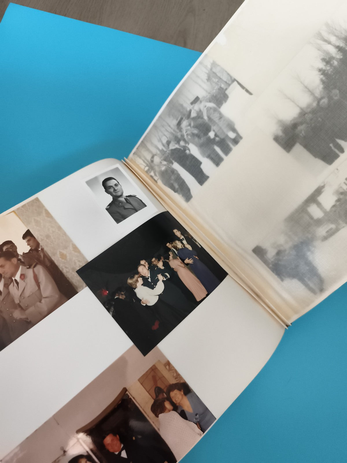 Album photos militaires ancien, classeur photographies soldats, noir & blanc vin