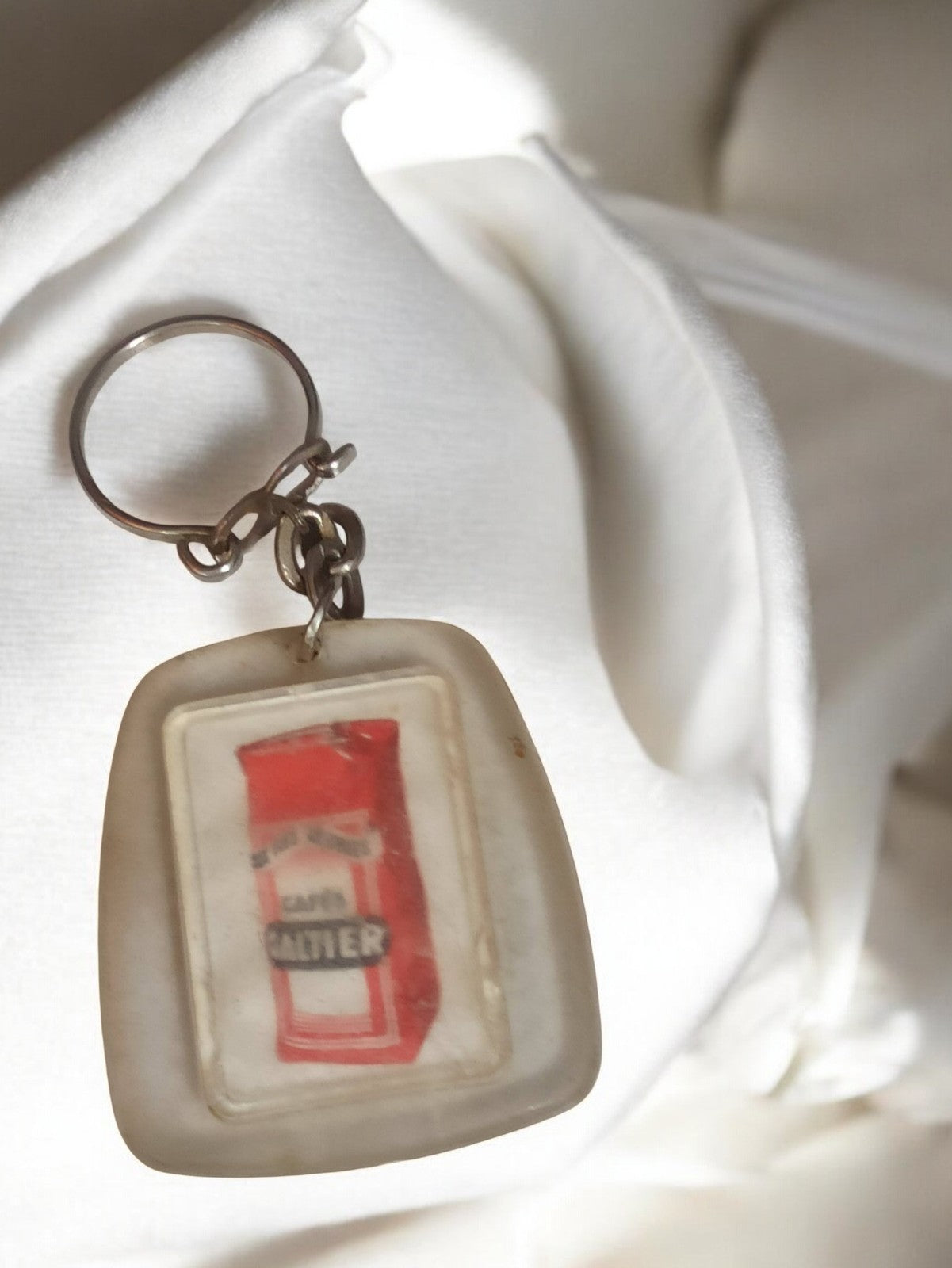 Porte-clés ancien Café Laitier publicitaire vintage rétro accessoire
