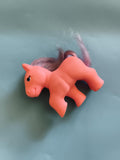 Figurine poney My Little Pony rose crin violet jouet vintage années 80