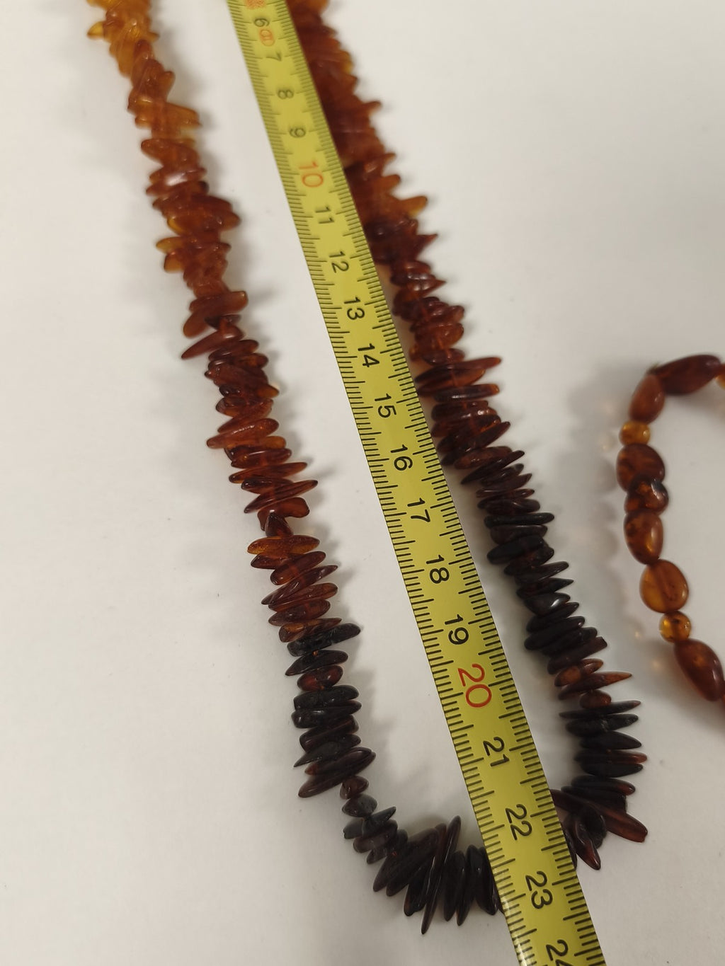 Parure collier bracelet ambre véritable Baltique Pologne miel cognac