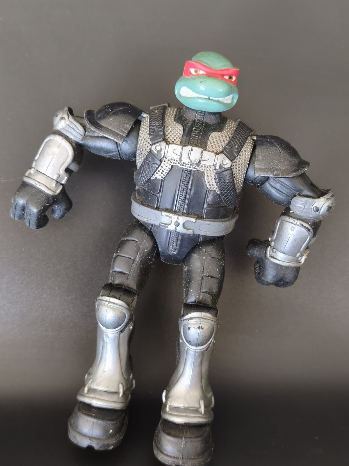 Figurine Tortues Ninja TMNT rétro noir, jouet mutant ancien collection vintage