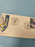 Enveloppe premier jour d?émission Montauban 1972 timbre parachutiste bleu FDC