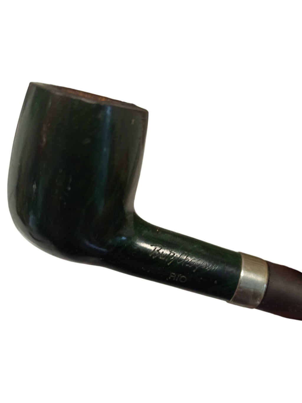 Pipe ancienne Butz Choquin vintage, foyer droit, finition sombre rétro